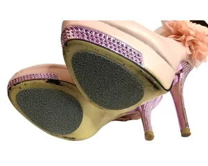 Rhinestone Heel Platform Pumps Pink Size 7 thumbnail 7
