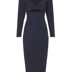 Elliatt Scarlette Navy Blue Cutout Midi‎ Dress Size M thumbnail 4