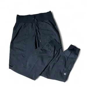 Lululemon‎ Dance Studio Jogger Black Women Sz 4 Ribbed Waistband Activewear Yoga thumbnail 1