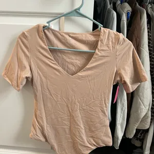 Amazon Pumiey Short Sleeve V Neck Bodysuit thumbnail 2