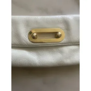 Hobo Vintage White Patent Leather Retro Style Handbag thumbnail 6