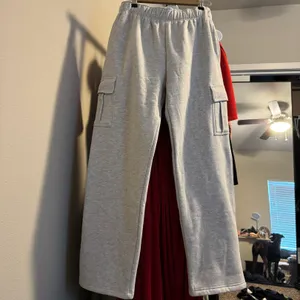 Qinsen Cargo Sweatpants Gray Size M thumbnail 3