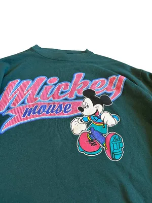 Mickey Unlimited Vintage 1990s Mouse Sweatshirt Pullover Retro 90s Size Medium thumbnail 2