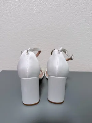 Kelly &‎ Katie Drema Sandal Bridal Heels, Size 8W thumbnail 7