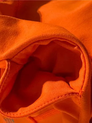 Yogalicious High-Waisted Neon Orange Biker Shorts size Medium thumbnail 8