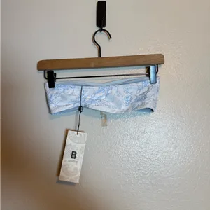 Blackbough Swim Nadia Scrunched Bandeau Top‎ in Azure Dove thumbnail 3
