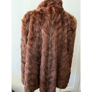 Vtg 50s 60s Rabbit Fur Cape L Old Hollywood Quiet Luxury Mob Wife Elegant Regal thumbnail 2