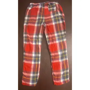 Abercrombie & Fitch Sleep Plaid Pajama Lounge Pants Red Multicolor Med Cozy thumbnail 2