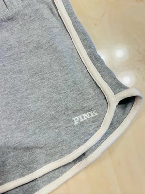 VICTORIA’S SECRET PINK Soft Micro Modal Shorts Retro Low Rise Heather Grey Large thumbnail 5