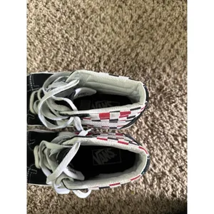 Vans off the Wall Skateboard Shoes Unisex US‎ M5.5 W7 Black White Check Lace-Up thumbnail 5
