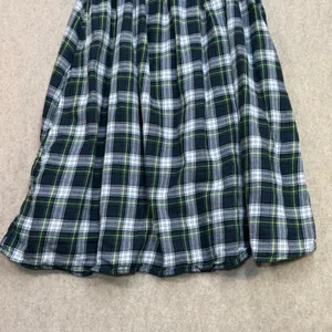 American Eagle Dress Womens M Green Plaid Cottagecore Dark Academia Smocked thumbnail 7
