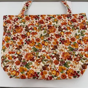 Vintage Quilted large tote bag thumbnail 3