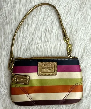 y2k COACH Legacy Multicolor Wristlet thumbnail 1
