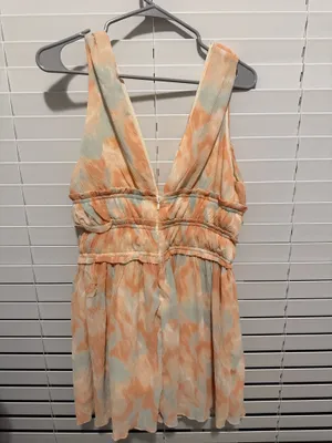 Boutique Pink and blue mini dress thumbnail 2