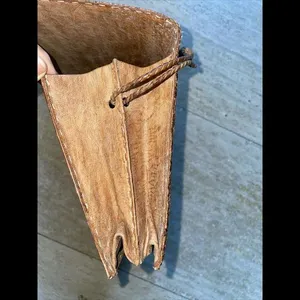 VTG Brown Python Snake Skin Leather Envelope Clutch‎ Handbag Purse thumbnail 8