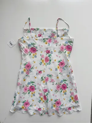 Altar'd State Altar'd Floral Pink Cowl Neck Mini Dress Size Large thumbnail 6