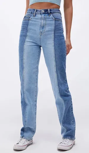 PacSun Two-toned 90s Boyfriend Jeans thumbnail 1