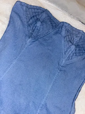 Ruffle Hem Dress Blue Size XS thumbnail 3