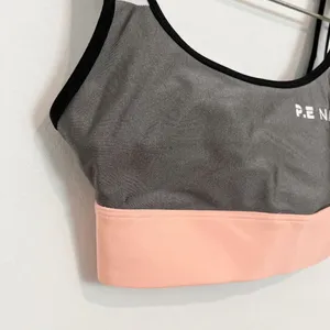 PE‎ Nation Sports Bra Size XS Multi Colorblock Criss Cross Straps Gorp Pilatates thumbnail 3