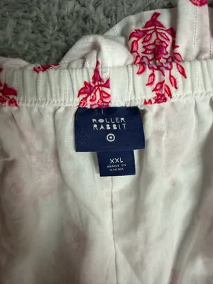Roller Rabbit x Target Women's Bouquet Side-Tie Beach Pull-On Shorts in Pink XXL thumbnail 8