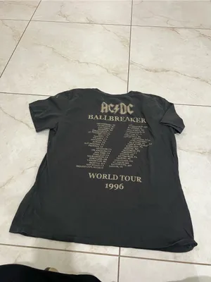 Hollister Black AC/DC Graphic Band T-Shirt Size Large thumbnail 4