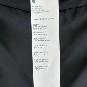 Fabletics Black‎ Elastic Waist Straight Leg Pull On Windbreaker Athletic Pants L thumbnail 5