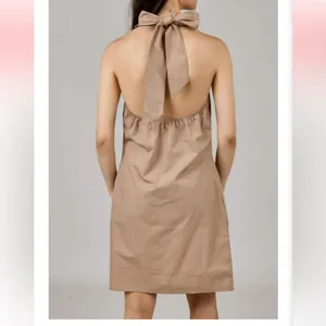 NWT RD Style Mel Poplin Mock Neck Halter Dress Sz M thumbnail 2