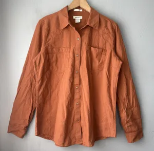 Ariat Billie Jean Relaxed Button Up Western Shirt Size Medium Ginger Cowgirl thumbnail 1