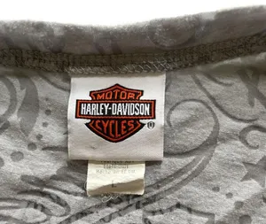 Harley Davidson Women's Gray Long Sleeve Shirt Size L thumbnail 3