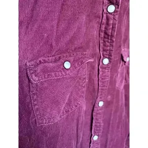 American Eagle Corduroy Button‎ Shacket Granola Girl Preppy Indie Easter Spring thumbnail 7