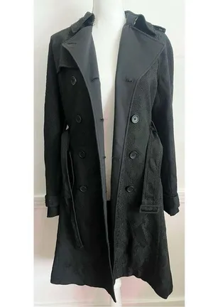 Altuzarra x Target • Black Snakeskin Pattern Trench Coat thumbnail 2
