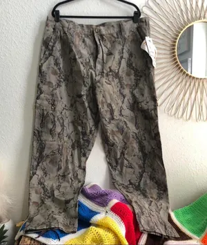 NWT Natural Gear Men’s Camouflage Camo Khaki Brown Cargo Pants Streetwear Hiking Outdoor 100% Cotton-Men XL Measurement in pics thumbnail 1