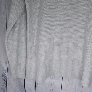 American Eagle Light Gray Cozy Minimalist Pullover Sweater thumbnail 10