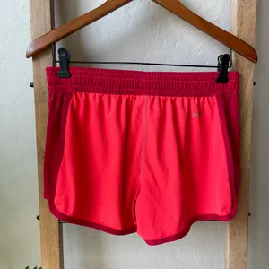 Nike Women's Bright Coral Red Athletic Running Shorts thumbnail 3