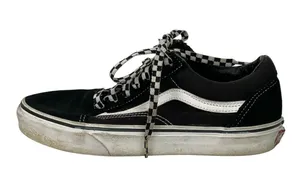 Vans Women's Black Lace Up Low Top Skate Skateboarding Sneakers Shoes Size 7.5 thumbnail 1