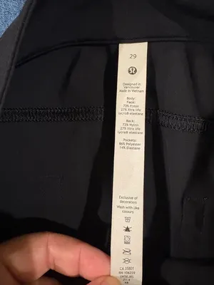 Lululemon City Sleek 5-Pocket women’s pants slim black sz 29 inseam 30 thumbnail 4