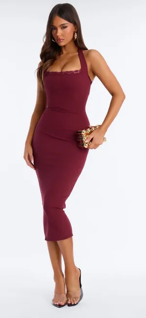 Midi dress Red thumbnail 1