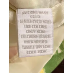 Charter Club Sz 12 Floral Watercolor Cotton Sheath Dress Orange Blue Sleeveless thumbnail 8