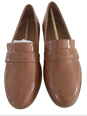 Naturalizer Adiline leather slip-on loafer,Hazelnut brown patentSize 9.5W, NWOT thumbnail 2