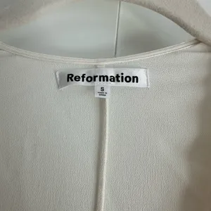 Reformation‎ Winslow Wrap Dress White Ivory Size S thumbnail 7