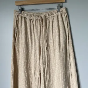 Aerie Wide Leg Relaxed Fit Lounge Sweatpants High-Waist Tan Beige Womens Medium thumbnail 3