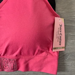 NWT Logo 2 Piece Hot Pink & Black Sports Bra Set thumbnail 3