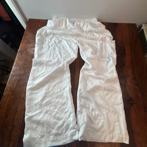 Reba White Wide Leg Relaxed Fit‎ Elastic Waist Pants Womens XL New With Tags thumbnail 3