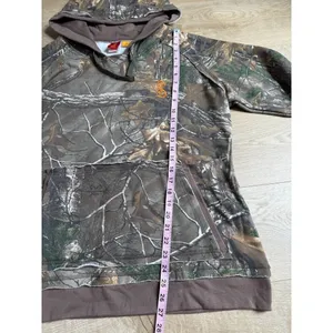 EUC Womens SHE outdoors camo hoodie hunting‎ hiking fleece size XL thumbnail 9