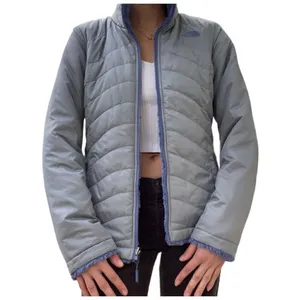 The North Face blue gray mossbud swirl reversible jacket top women’s M thumbnail 10