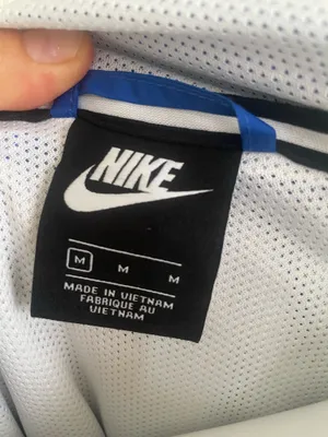Nike Men’s White/Blue/Gray Windbreaker Jacket (Medium) thumbnail 3