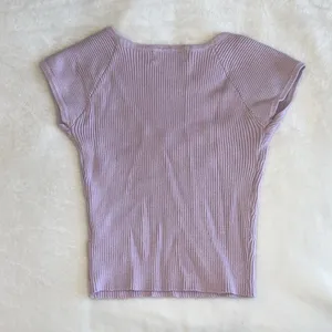 Light Purple Knit Short Sleeve Top thumbnail 3