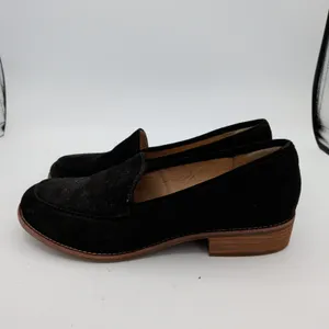 Sofft Napoli Black Suede Leather‎ Slip On Loafers Womens 10M SF0052721 Round Toe thumbnail 2