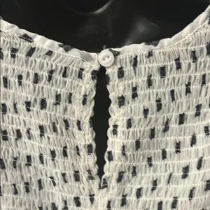 White Puff Sleeve Blouse with Peter Pan Collar thumbnail 6
