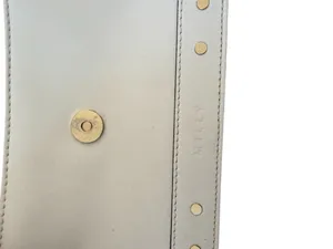 MILLY Hologram White Leather Studded Chain Crossbody Bag thumbnail 8